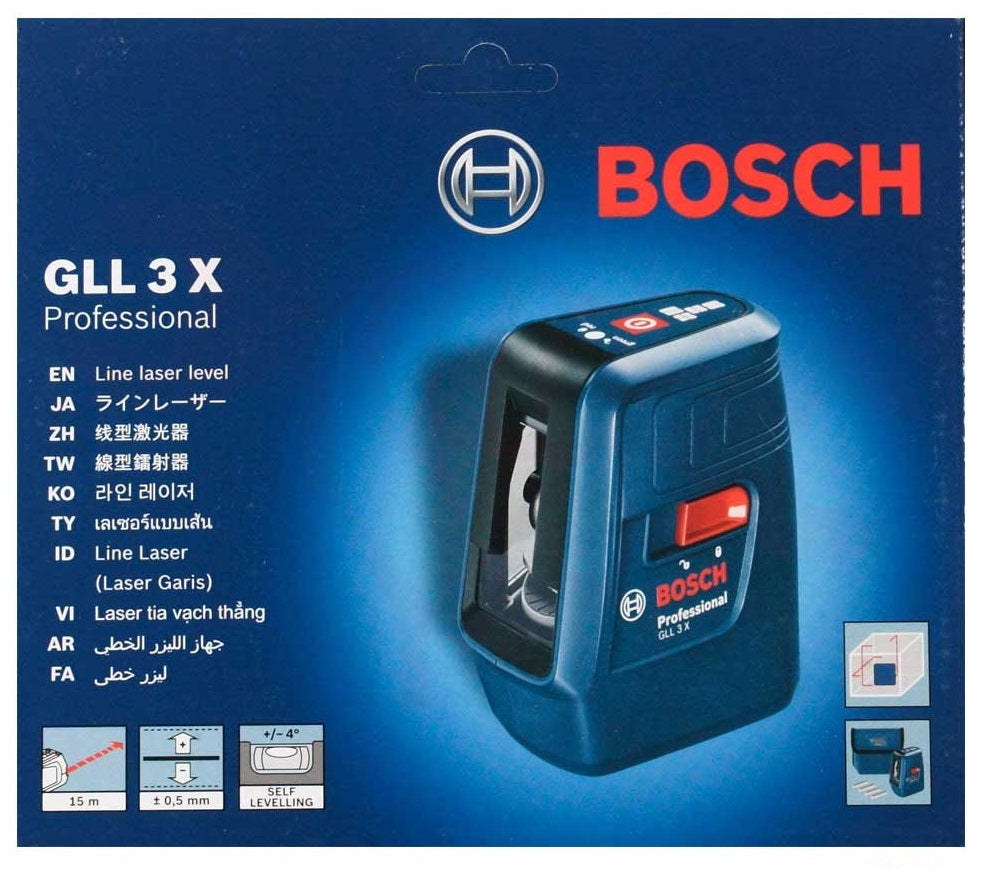 BOSCH Line Laser GLL 3 X Professional - 0601063CJ0