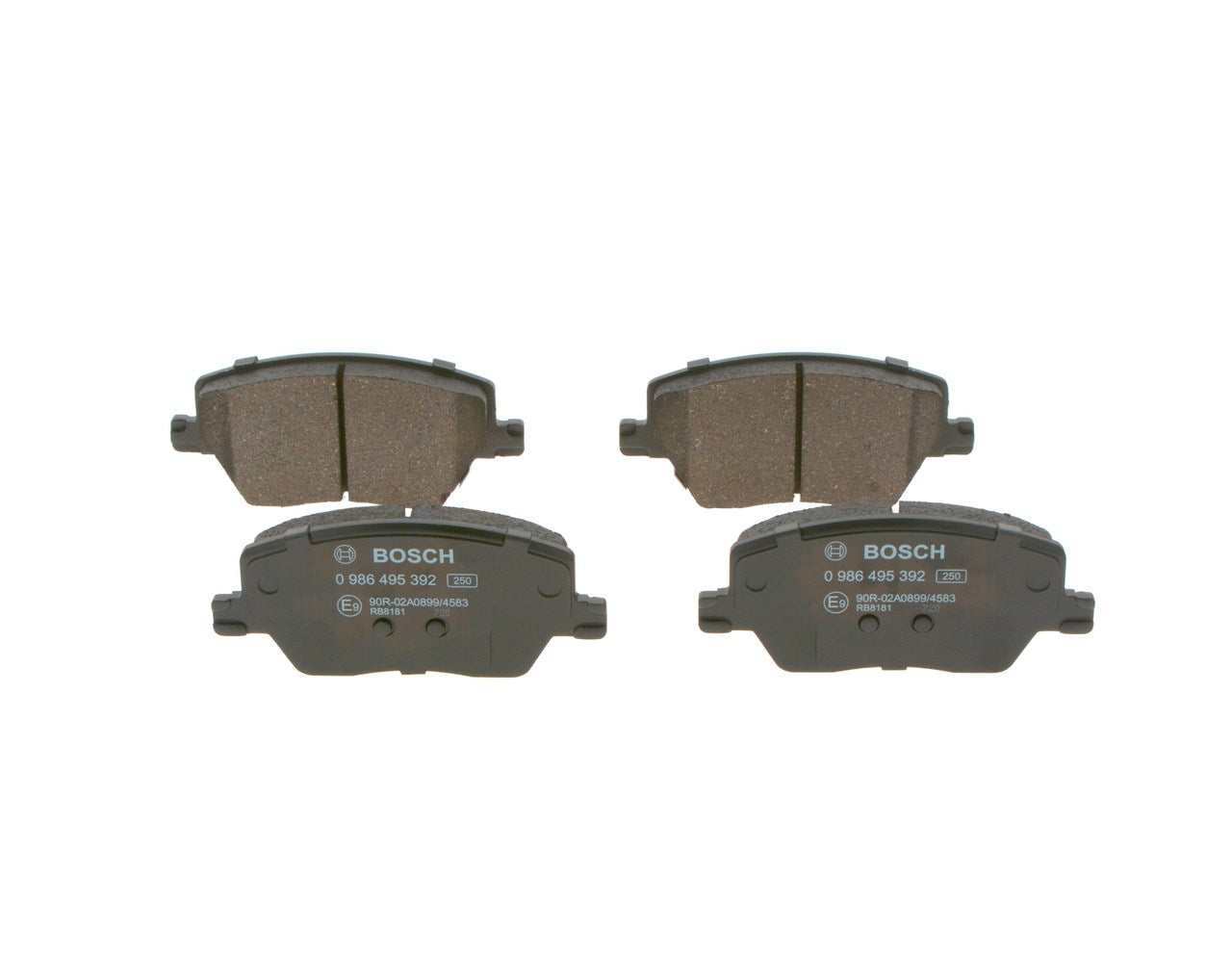 BOSCH Front Brake Pads 0986495392 - Fiat