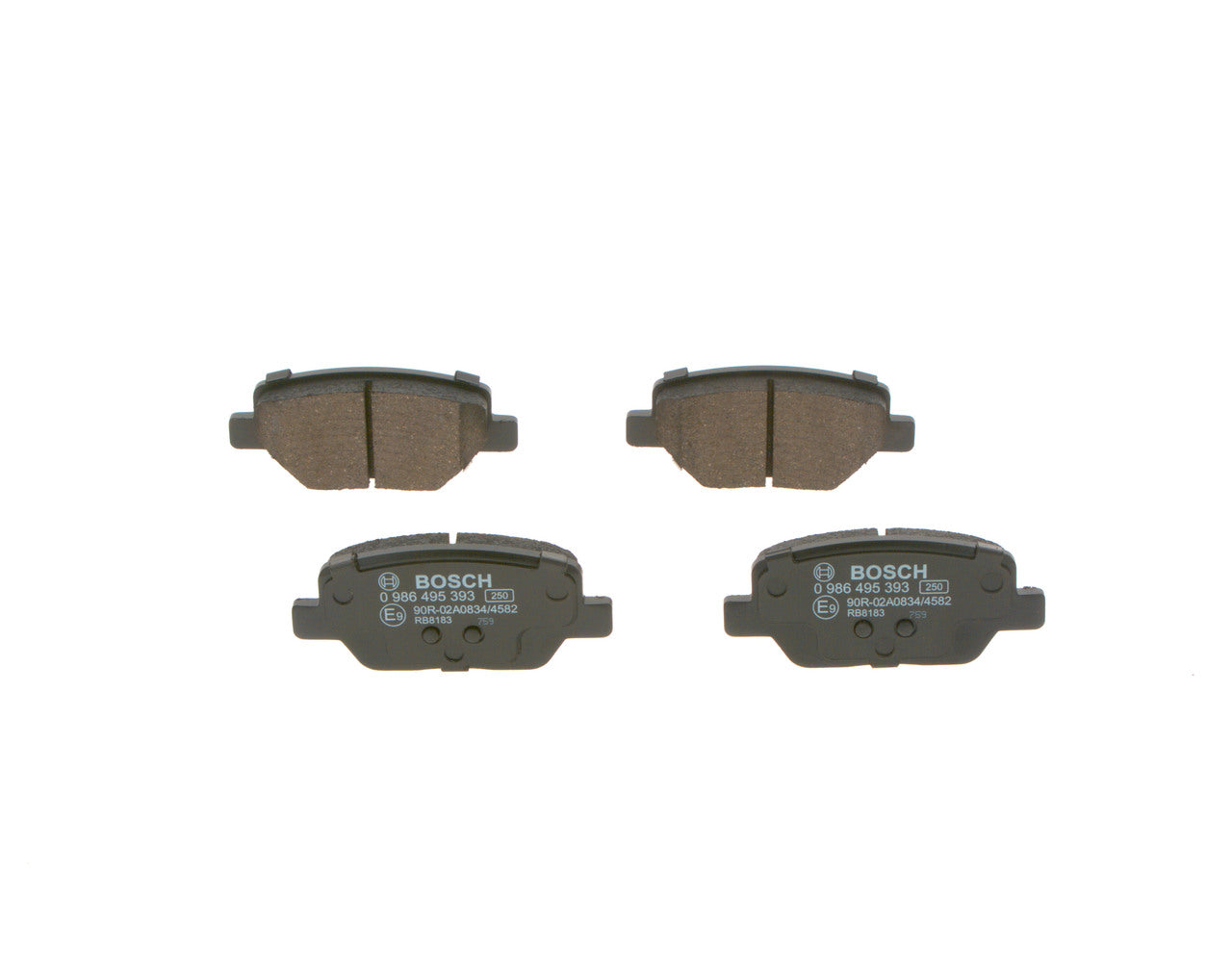 BOSCH Rear Brake Pads 0986495393 - Fiat