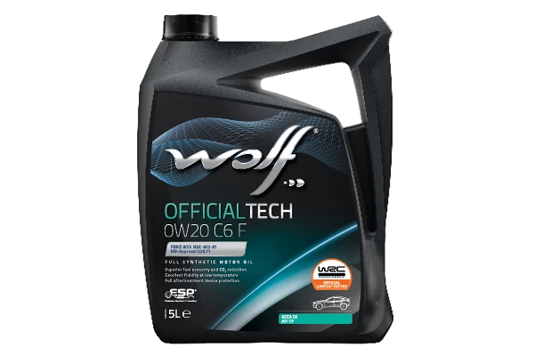 Wolf OfficialTech 0W20 C6 F - 5L
