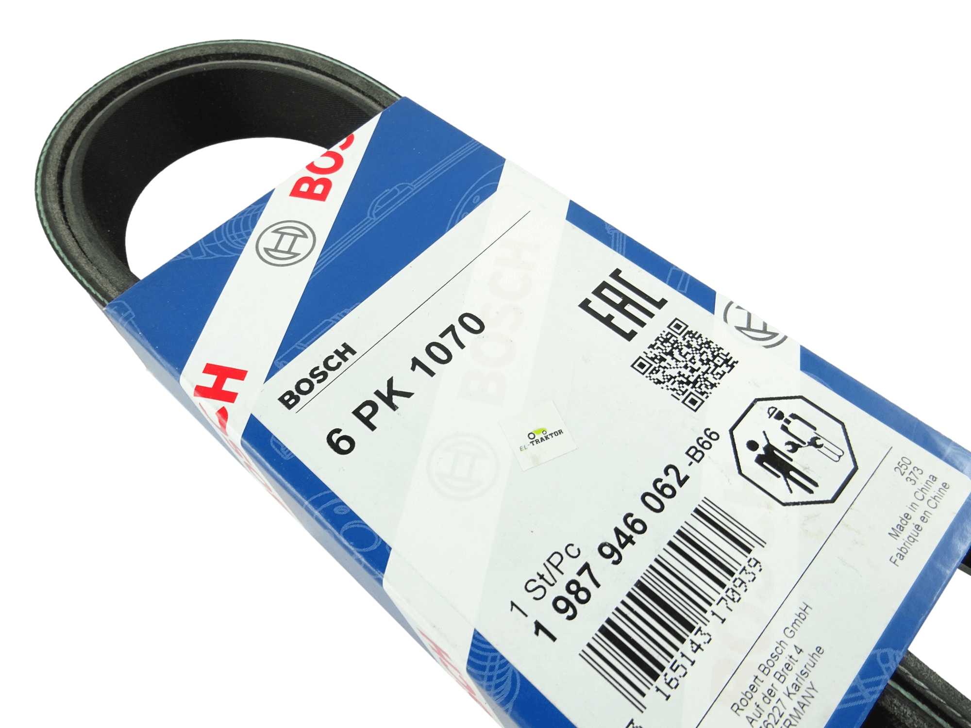 Bosch V-Ribbed Belt 1987946062 - 6PK1070