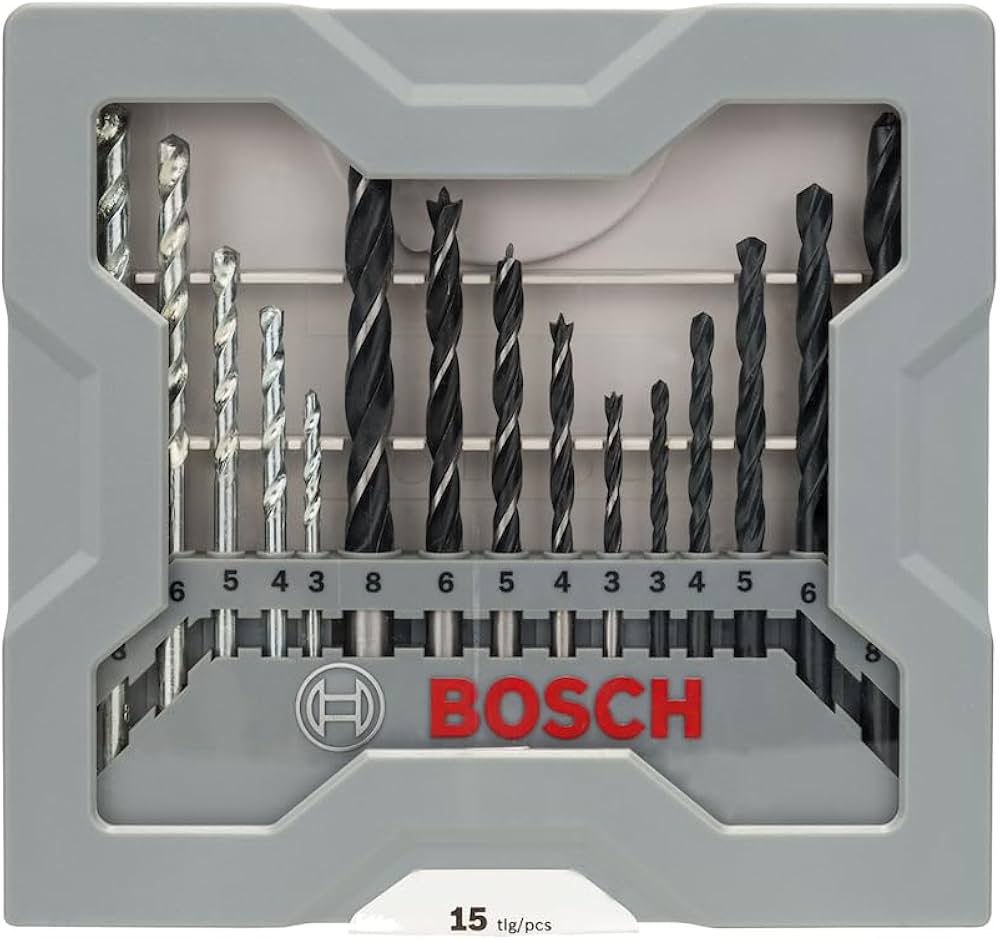 Bosch Mixed Drill Bits 15 Pcs - 2607017038
