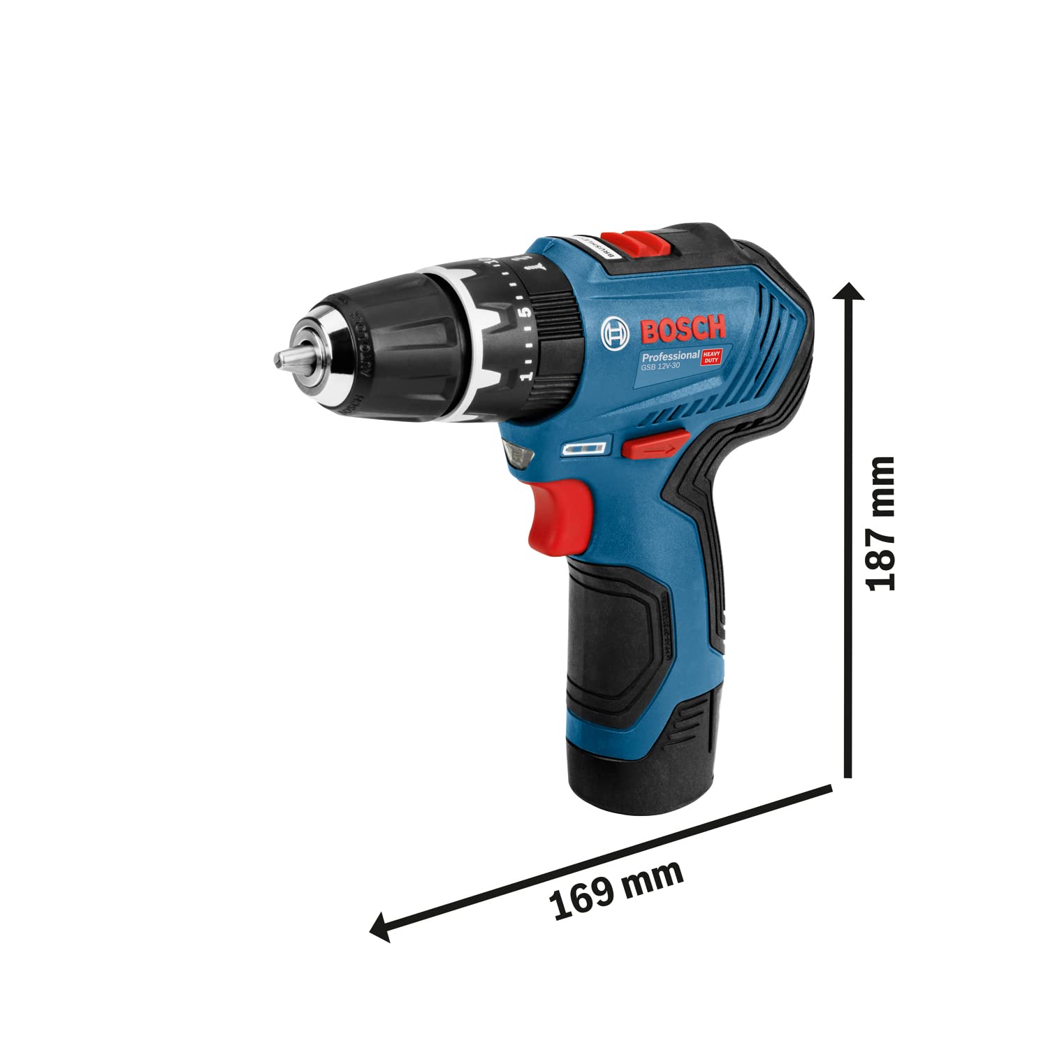 Bosch Professional Battery Powered Screw Gun, 12.0 Volts, 06019G9100
