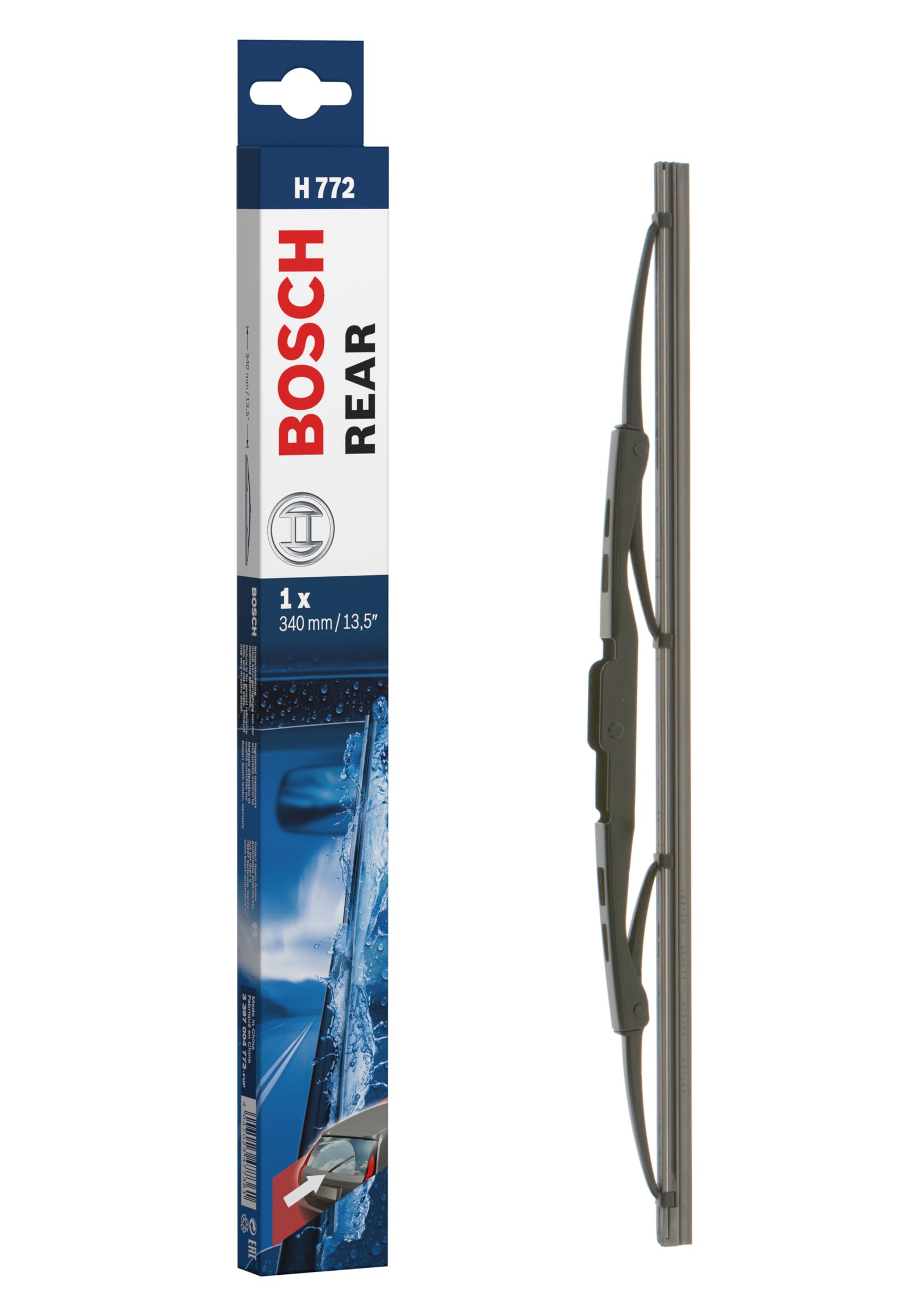 Bosch Rear Wiper Blade 3397004772 - 13 in - H772