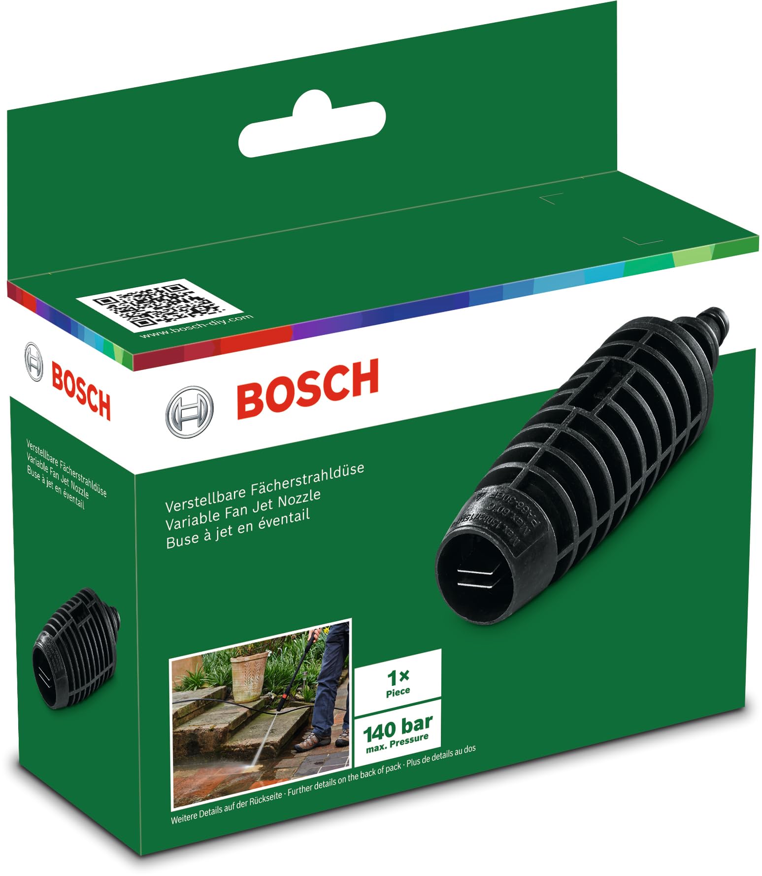 Bosch variable fan jet nozzle for cleaning F016800582