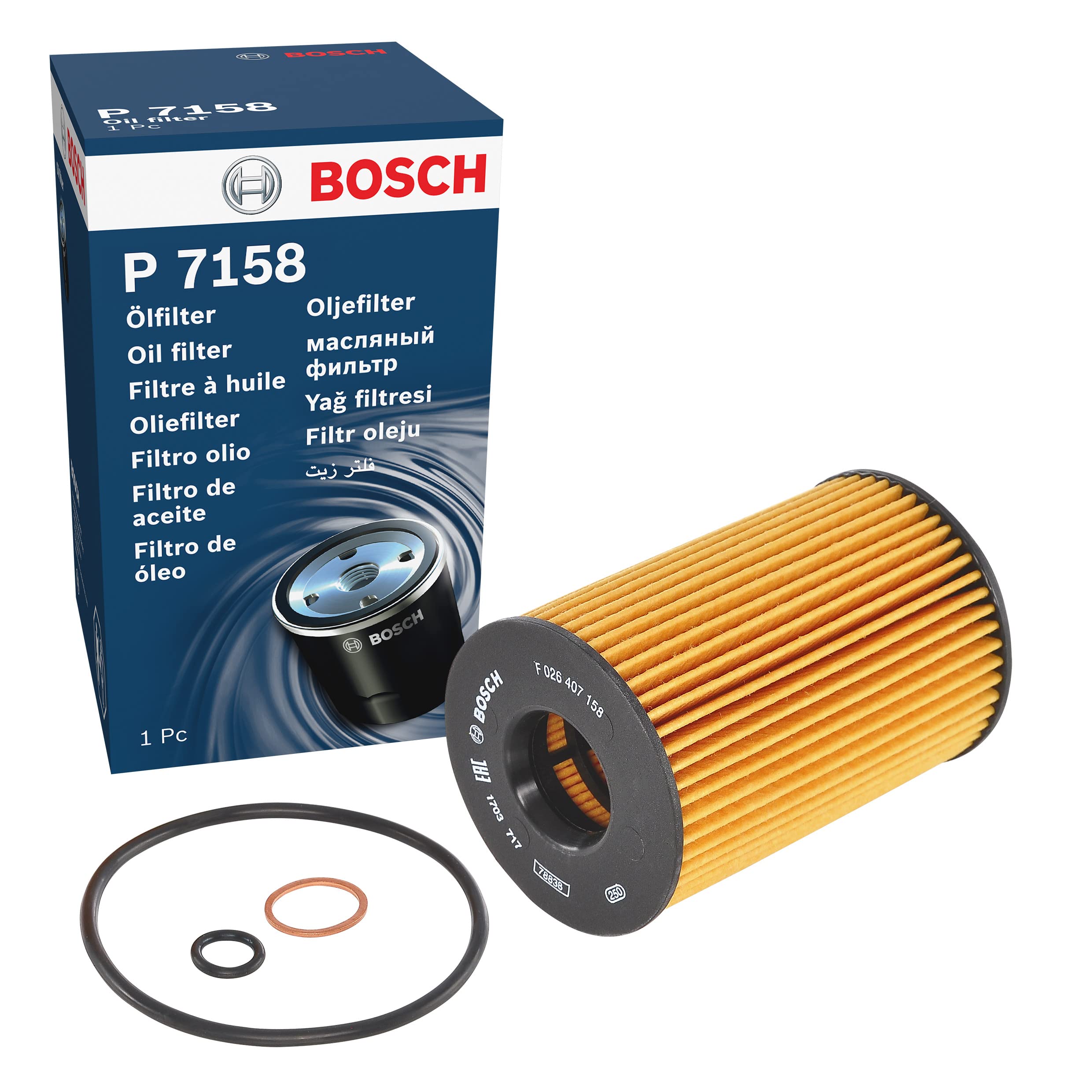 Bosch Oil Filter Element F026407158 - BMW