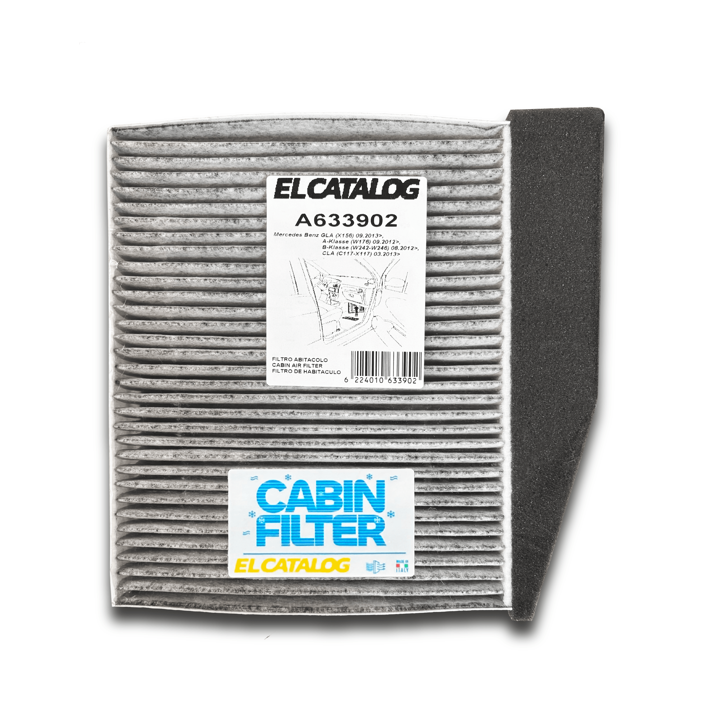 فلتر تكيف كربون الكتالوج A633902 - W246 - C117 - X156