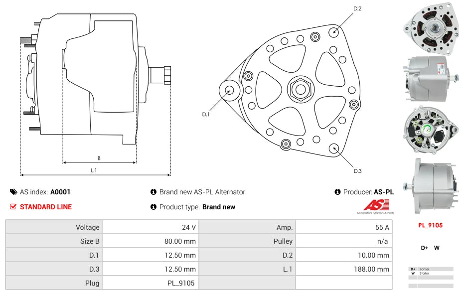 دينامو AS-PL A0001