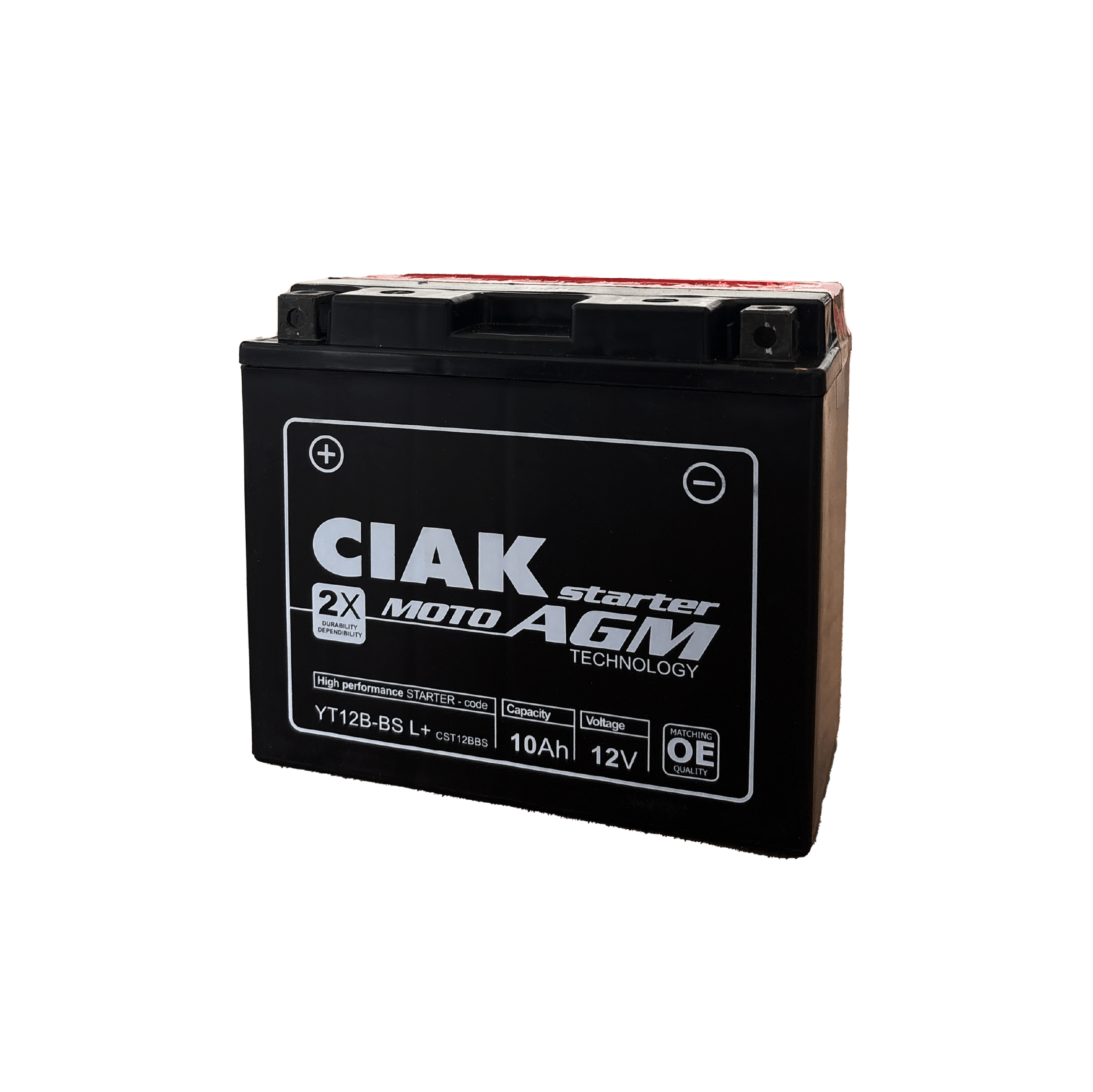 CIAK STARTER AGM MOTO 12V-10 Ah L+ / YT12B-BS / C11