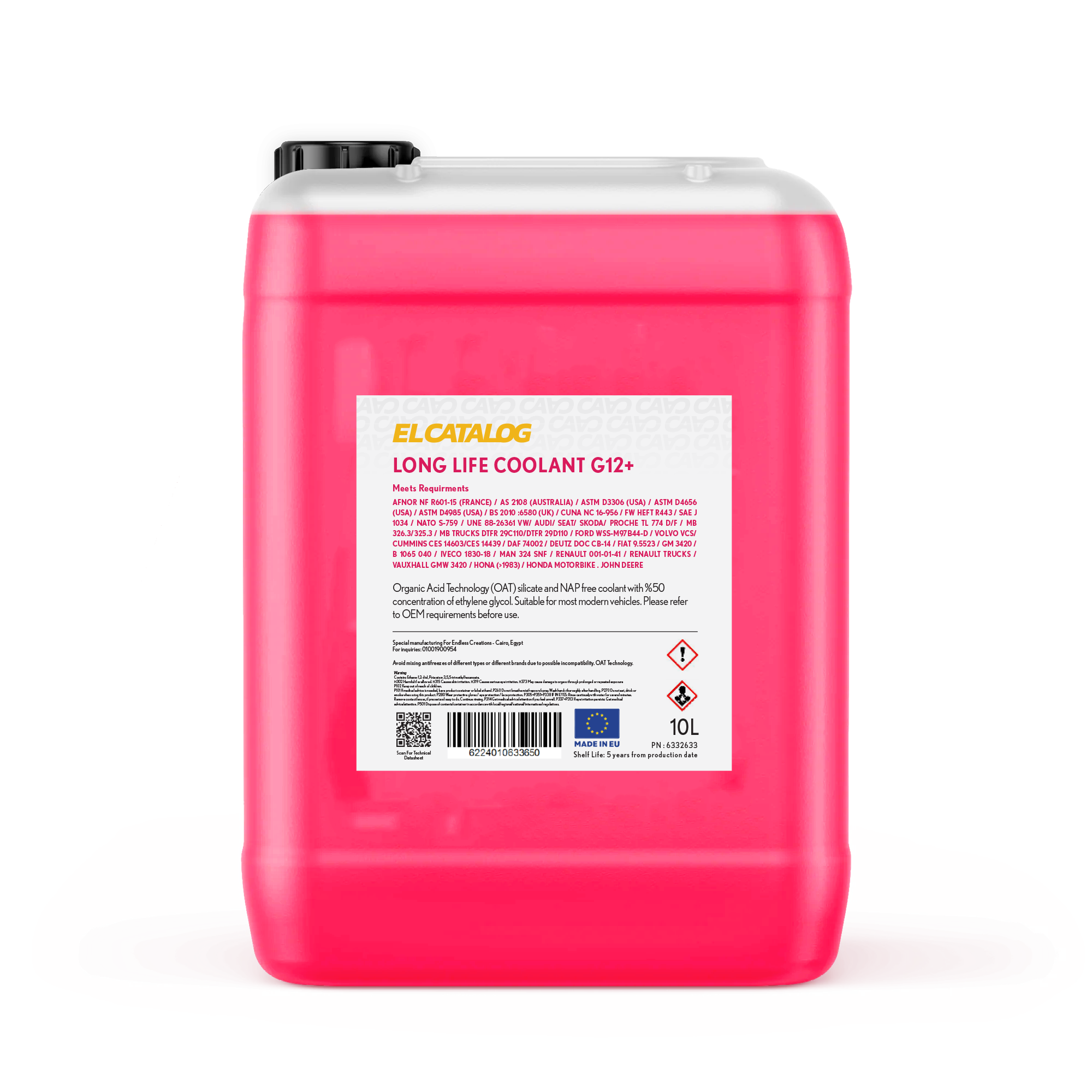 ElCatalog LongLife Coolant G12+ - 10L