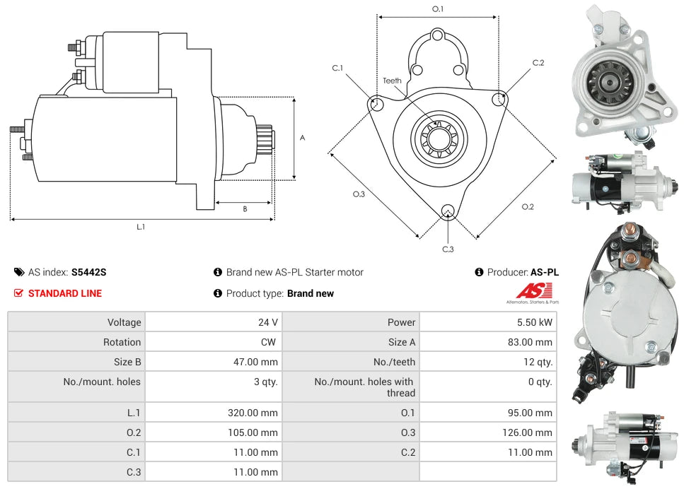 AS-PL Starter S5442S
