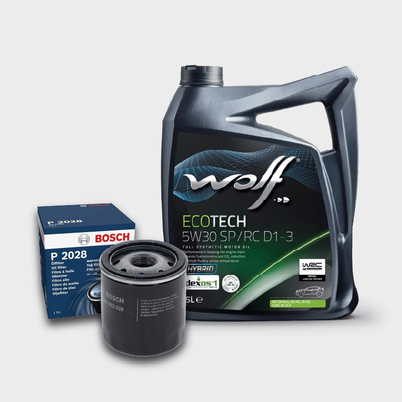 زيت وولف EcoTech 5W30 SP/RC D1 - 3 5L + فلتر زيت سوزوكي / تويوتا (صيانة ١٠،٠٠٠ كم)