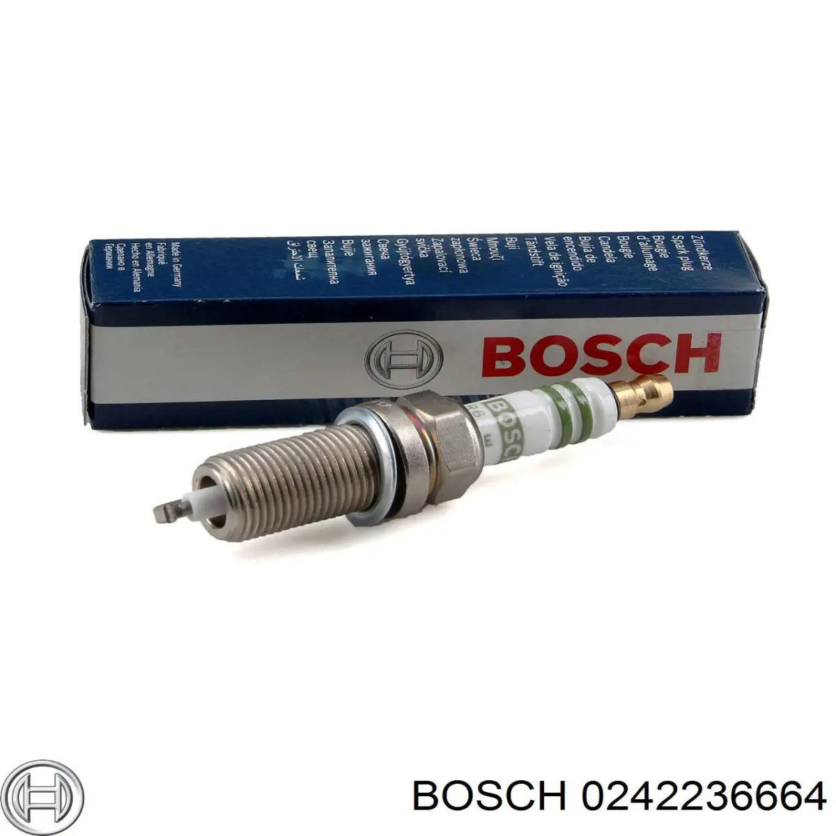 Bosch 1 Pole Nickel Spark Plug 0242236664 (FR7SE) - 1 PC