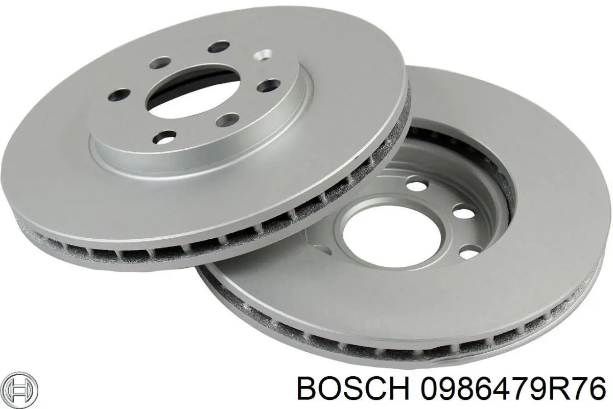 Bosch Front Brake Disc 0986479R76 - Chevrolet - Opel - 1 Pc