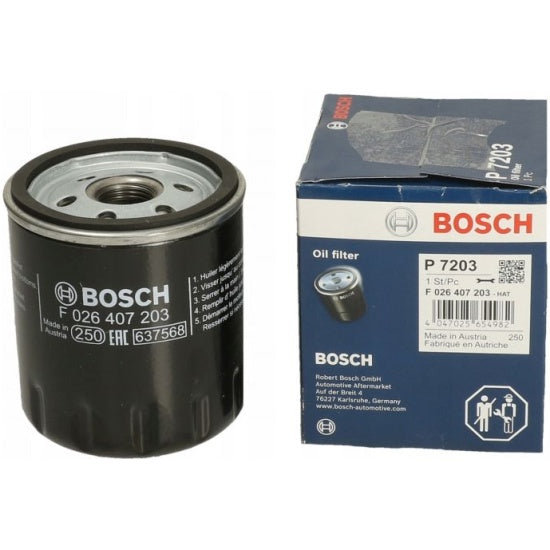 فلتر زيت بوش F026407203 - Ford EcoSport EcoBoost , Focus EcoBoost