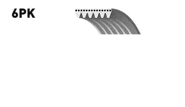 Bosch V-Ribbed Belt 1987946104 - 6PK2238