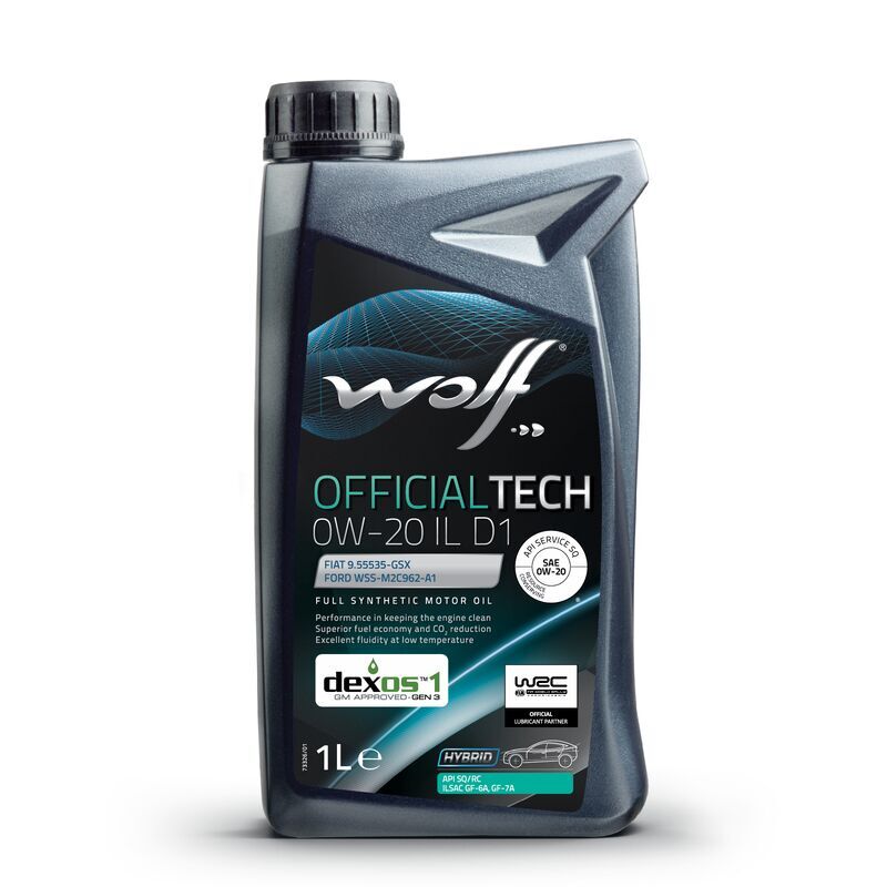WOLF OFFICIALTECH 0W20 IL D1 - 1L