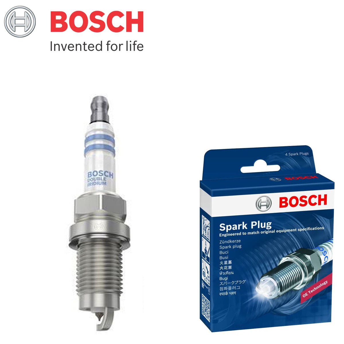 Bosch Double Iridium Spark Plug 0242240675 (FR6LII330X) - 1 PC