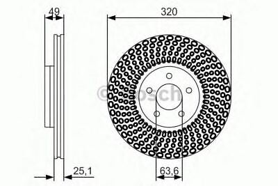 BOSCH Front Brake Disc Set - Ford Kuga 1.5 EcoBoost