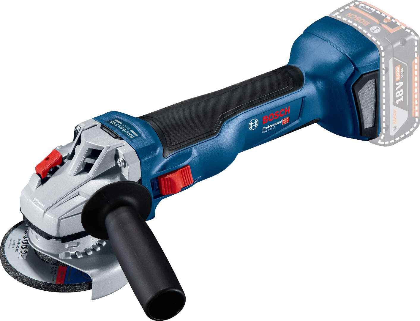 BOSCH GWS 180 LI 2x4Ah Professional - 06019H9021