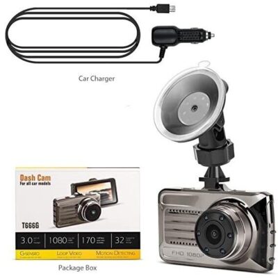 Dual Lens Dash Camera +T666G