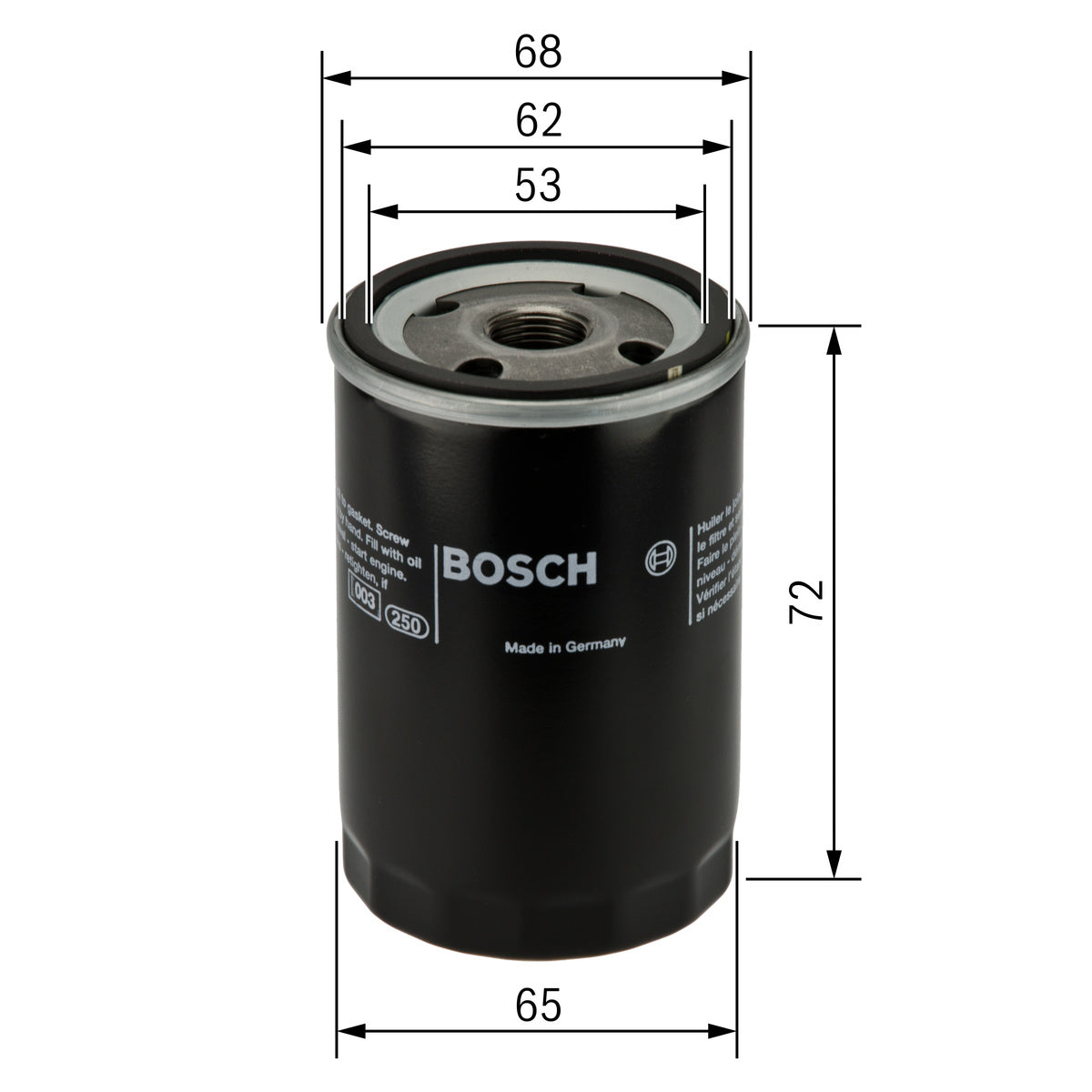 Bosch Oil Filter 0986452028 - Toyota - Suzuki - Daihatsu
