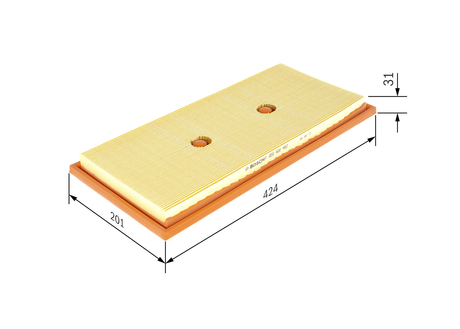 فلتر هواء بوش F026400482 - Mercedes-Benz M276.952