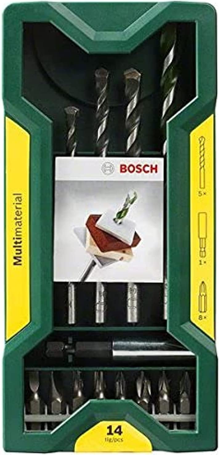 Bosch Pcs Multi-Material drill bits + Screw drivers - 2607017161