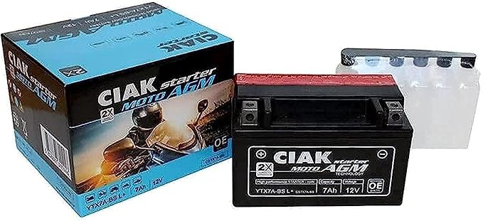 CIAK STARTER AGM MOTO 12V-7 Ah L+ / YTX7A-BS / C5