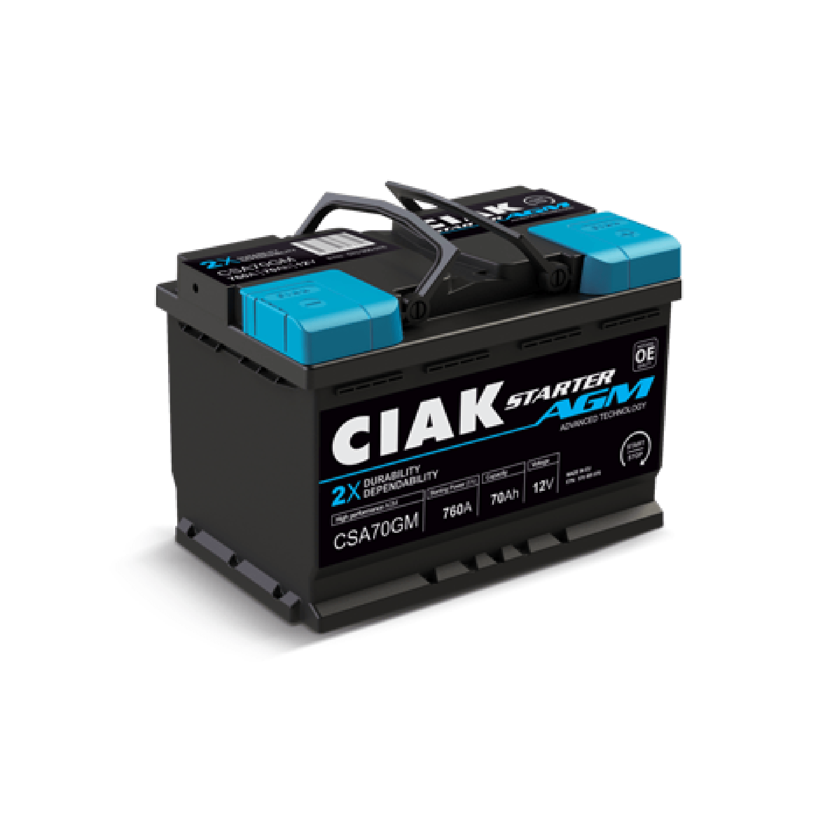 CIAK Starter 12V- 70 Ah AGM