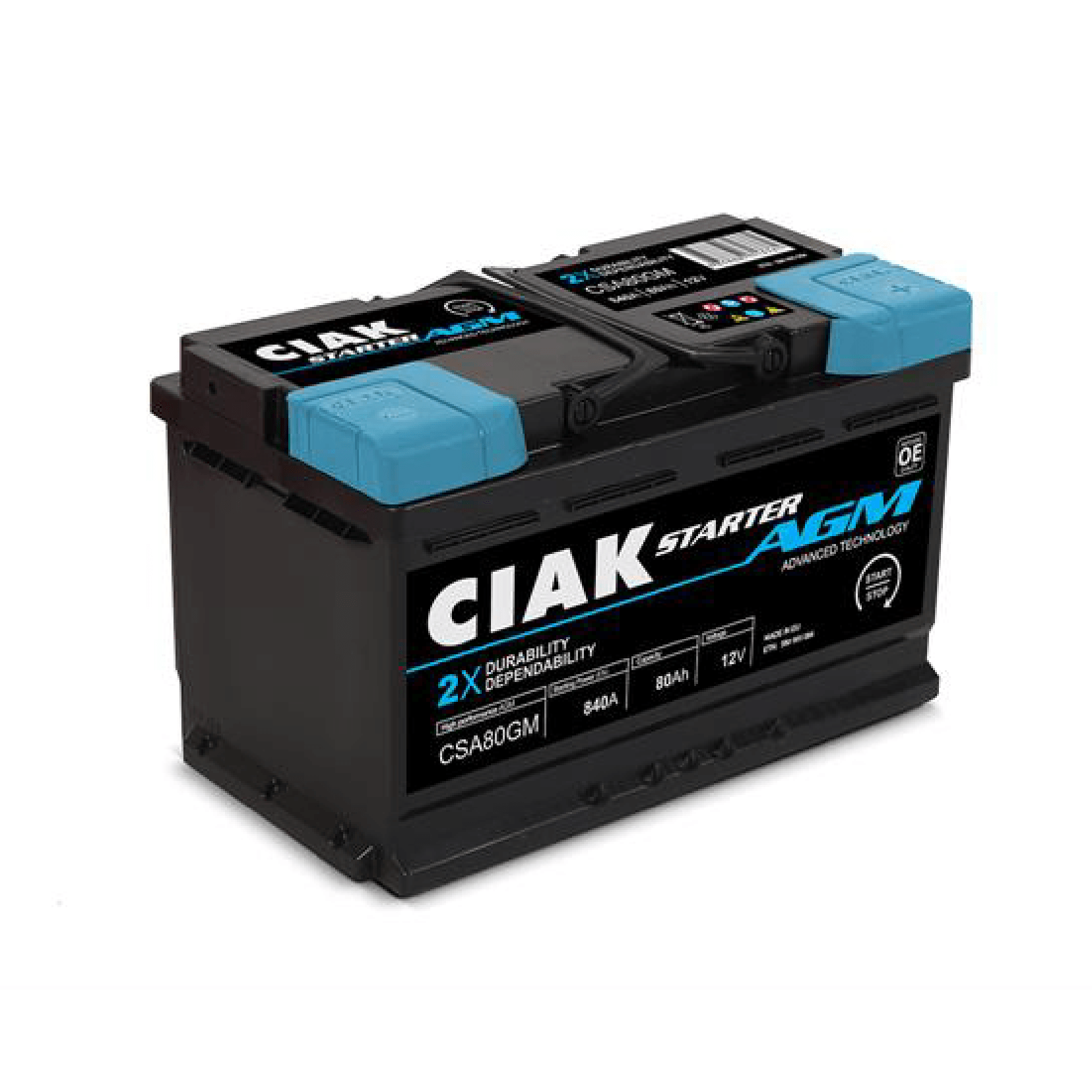 CIAK Starter 12V- 80 Ah AGM