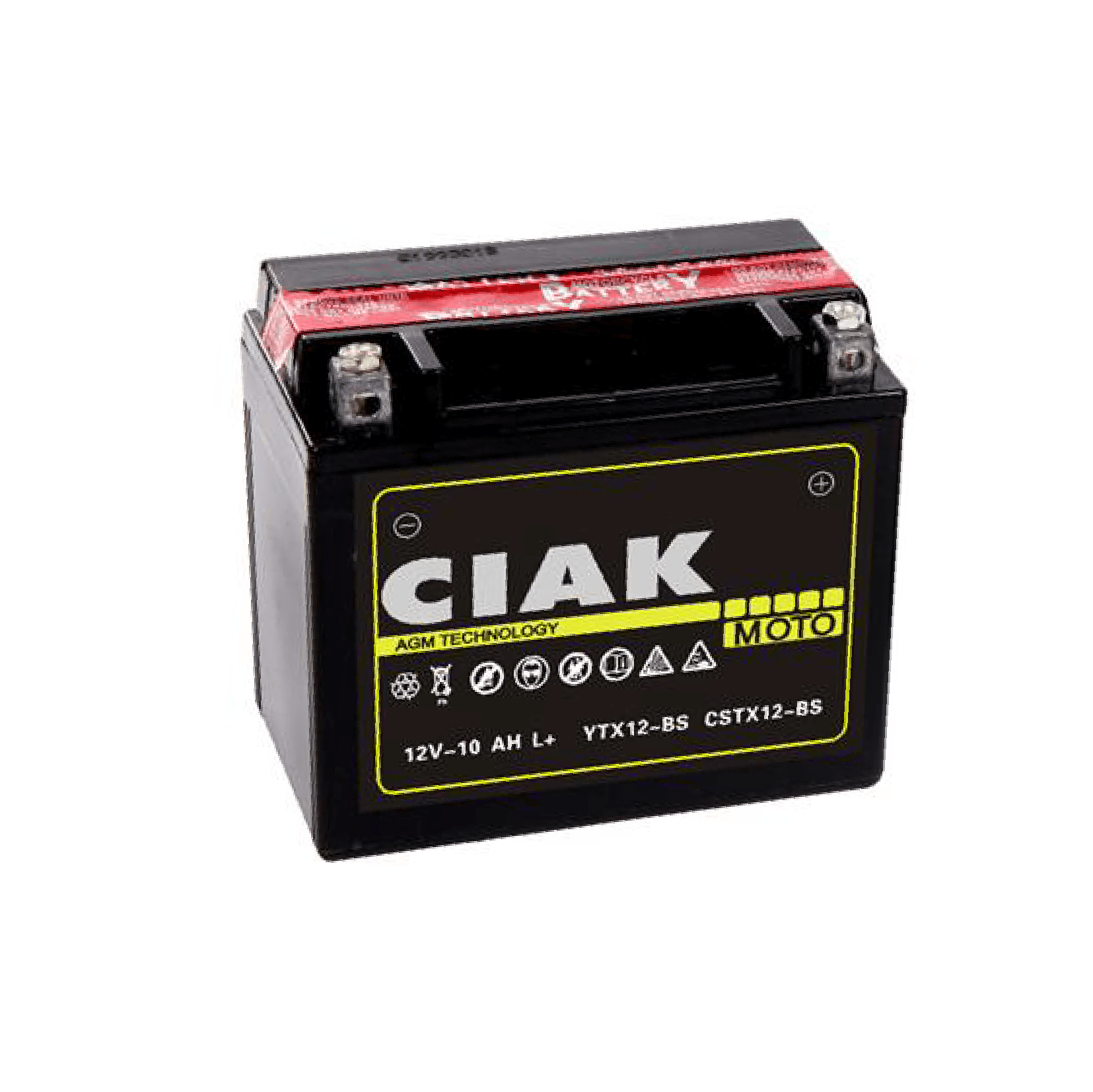CIAK STARTER AGM MOTO 12V-10 Ah L+ / YT12B-BS / C11