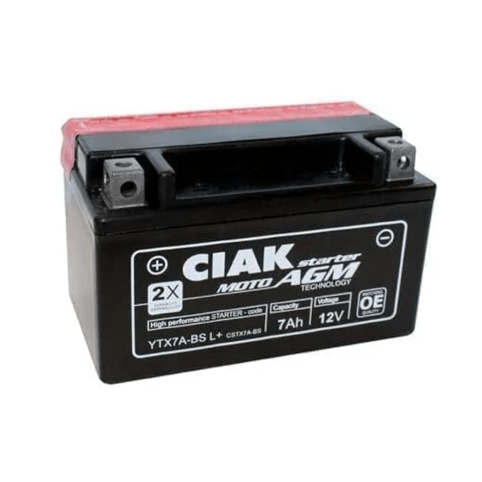 CIAK STARTER AGM MOTO 12V-7 Ah L+ / YTX7A-BS / C5