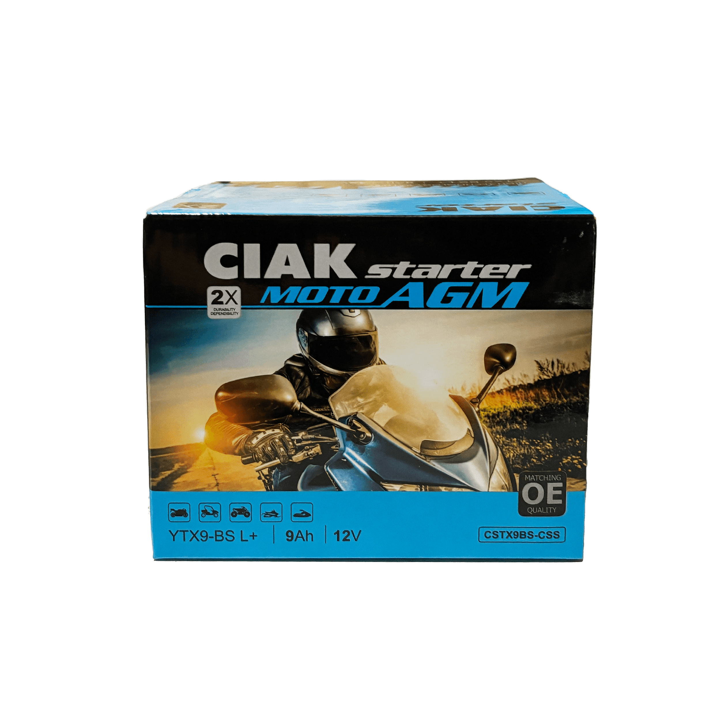CIAK STARTER AGM MOTO 12V-9 Ah L+ / YTX9-BS / C5