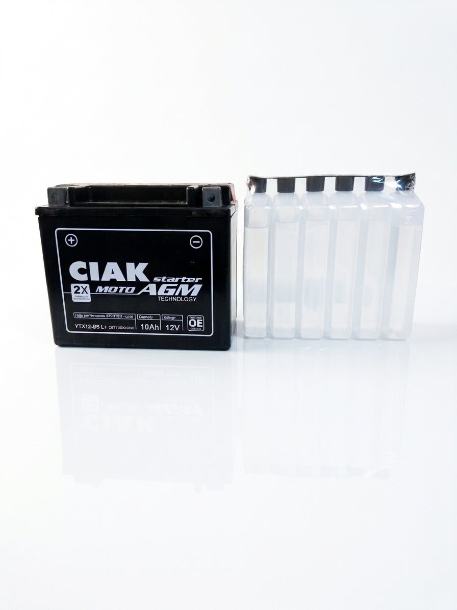 CIAK STARTER AGM MOTO 12V-10 Ah L+ / YTX12-BS / C5